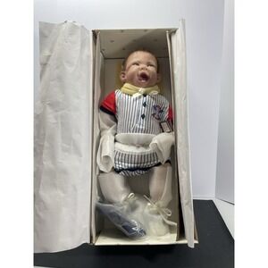 Ashton Drake 18in Michael The Little Slugger Baby Doll #92015 Life Like Baby